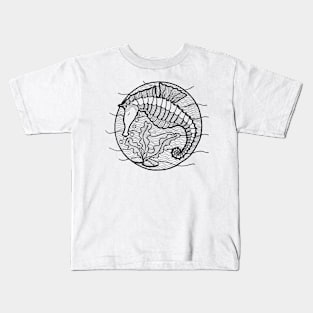 Seahorse art graphic Kids T-Shirt